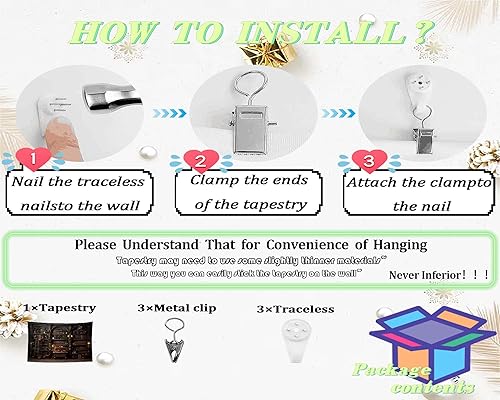 Miniatura 6 de QGHOT Tapiz vintage para colgar en la pared, tapiz de pared de biblioteca retro, libros antiguos en estante, sala de estudio clásica, estudiante,