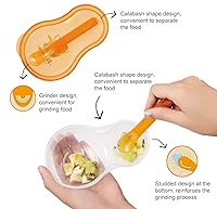 Vista 5 de Simba Juego de molinillo portátil de alimentos para bebés y estuche de almacenamiento (verde, juego de 2)