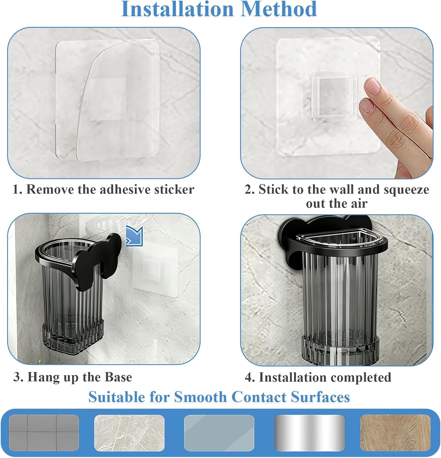 Stainless Steel Ice Scoop with Holder for Freezer Countertop Ice Maker | Removable Design with Self-Adhesive Sticker and Bear Buckle, Multipurpose for Pet Food, Flour, Grains