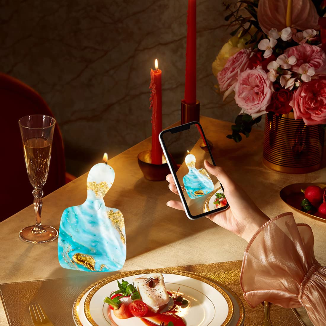 Moule De Corps De Femme, Moule à Bougie En Forme De Corps Humain, Forme De Bougie En Silicone 3D, Créative Moule à Bougie Pour La Fabrication De Bougies Aromathérapie Savon Gâteaux Chocolats