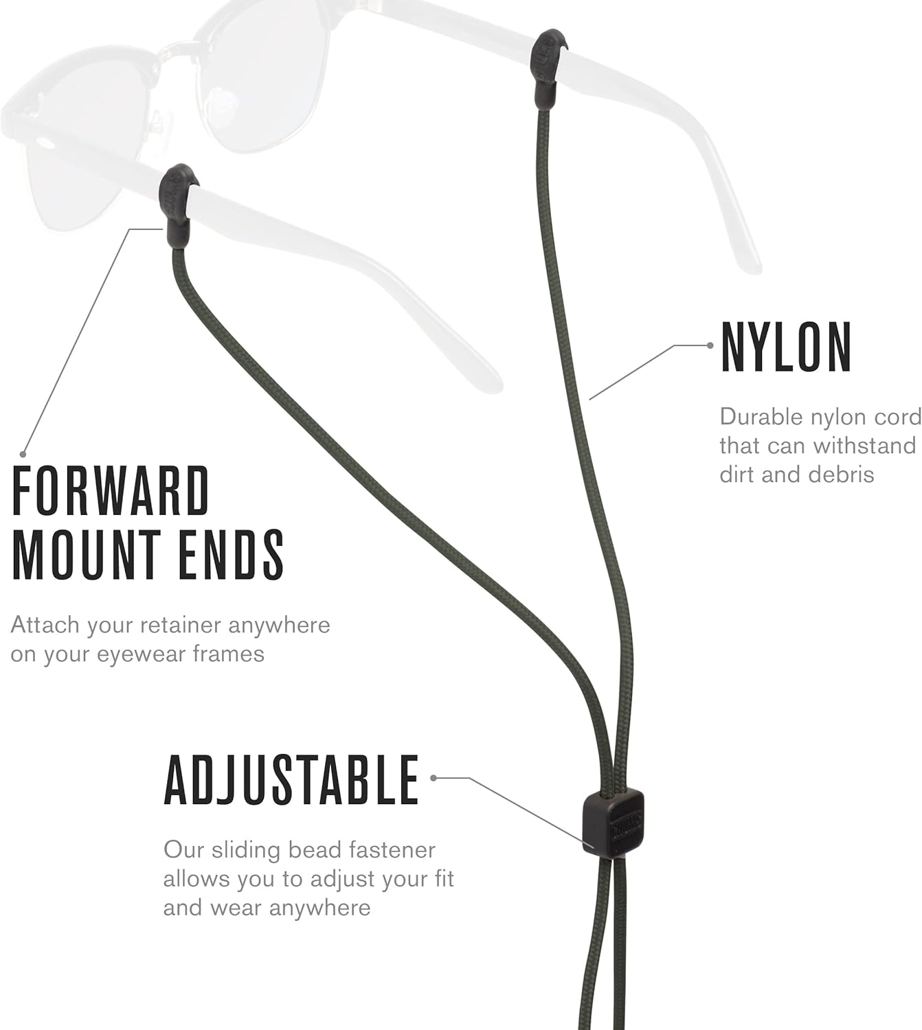60% оƒƒ Dіѕсоunt Chums Slip Fit Rope Glasses Retainer - Unisex Adjustable Eyewear Holder Sunglasses Strap Prоduсt Dеаl Chums Slip Fit Rope Glasses Retainer - Unisex Adjustable Eyewear Holder Sunglasses Strap