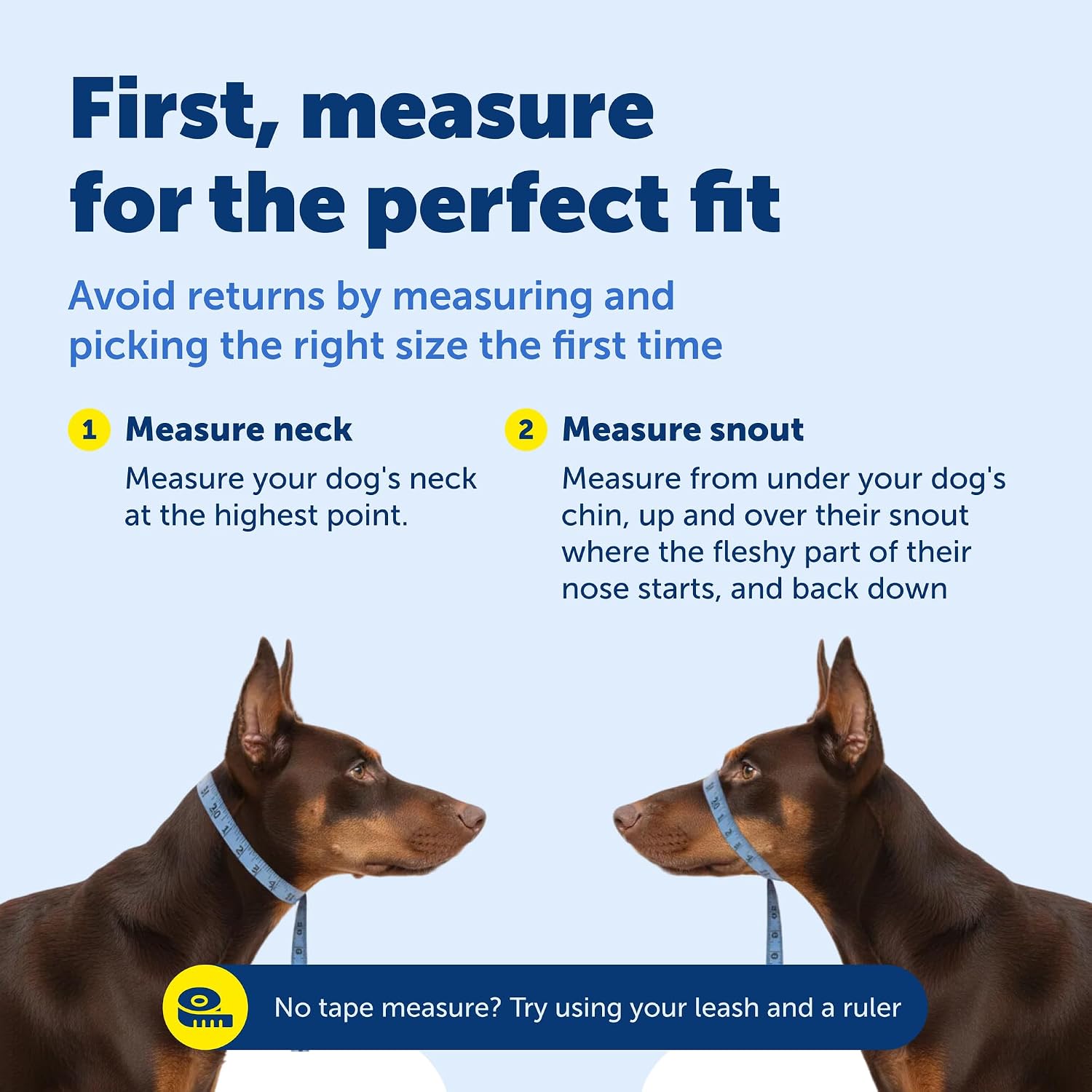 PetSafe Gentle Leader No Pull Dog Headcollar, Royal Blue, Medium | Veterinary Behaviorist-Designed No-Pull Headcollar Redirects Pulling Instinct, Padded Neoprene Nose Loop, Quick-Snap Fit
