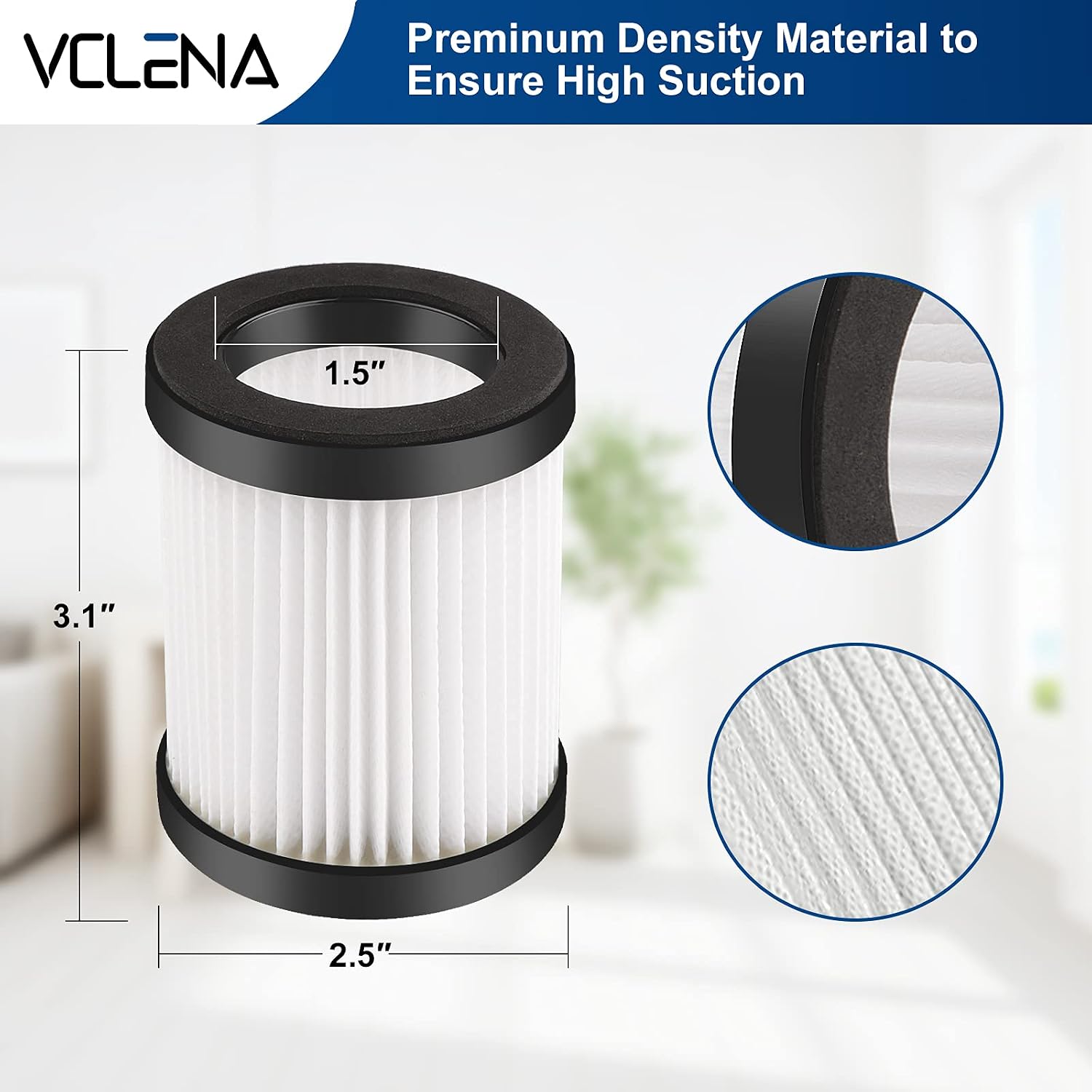 Vacuum Filter Replacement For Moosoo XL-618A M8-PRO Cordless image 4