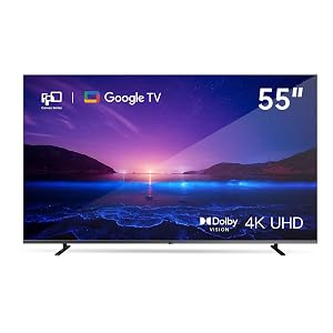 FPD 55-inch Smart TV Google TV 4K UHD with Google Play and Google Cast Built-in HDR 10 Dolby