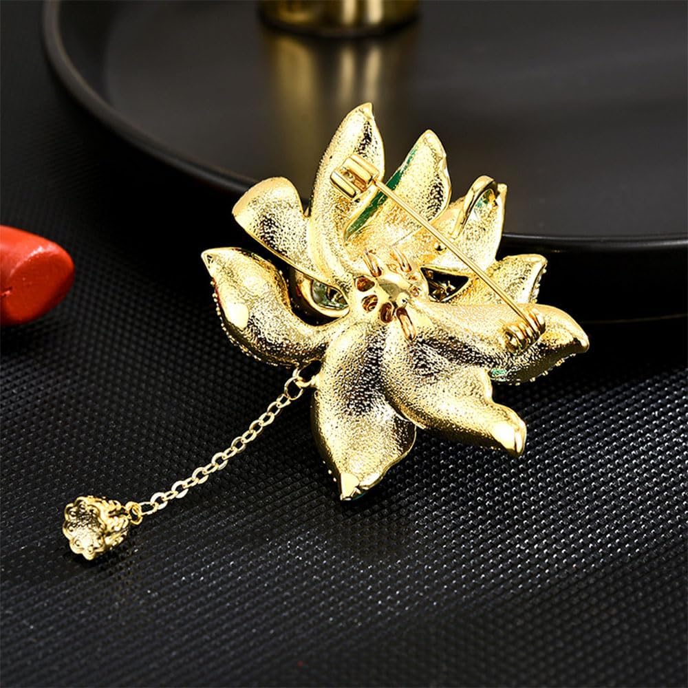 Black Tahiti Pearl Brooch Broches Jewelry For Women Fashion Christmas Gifts Wife Mom Girlfriend, Anniversary Birthday Fine Jewelry Gifts for Her