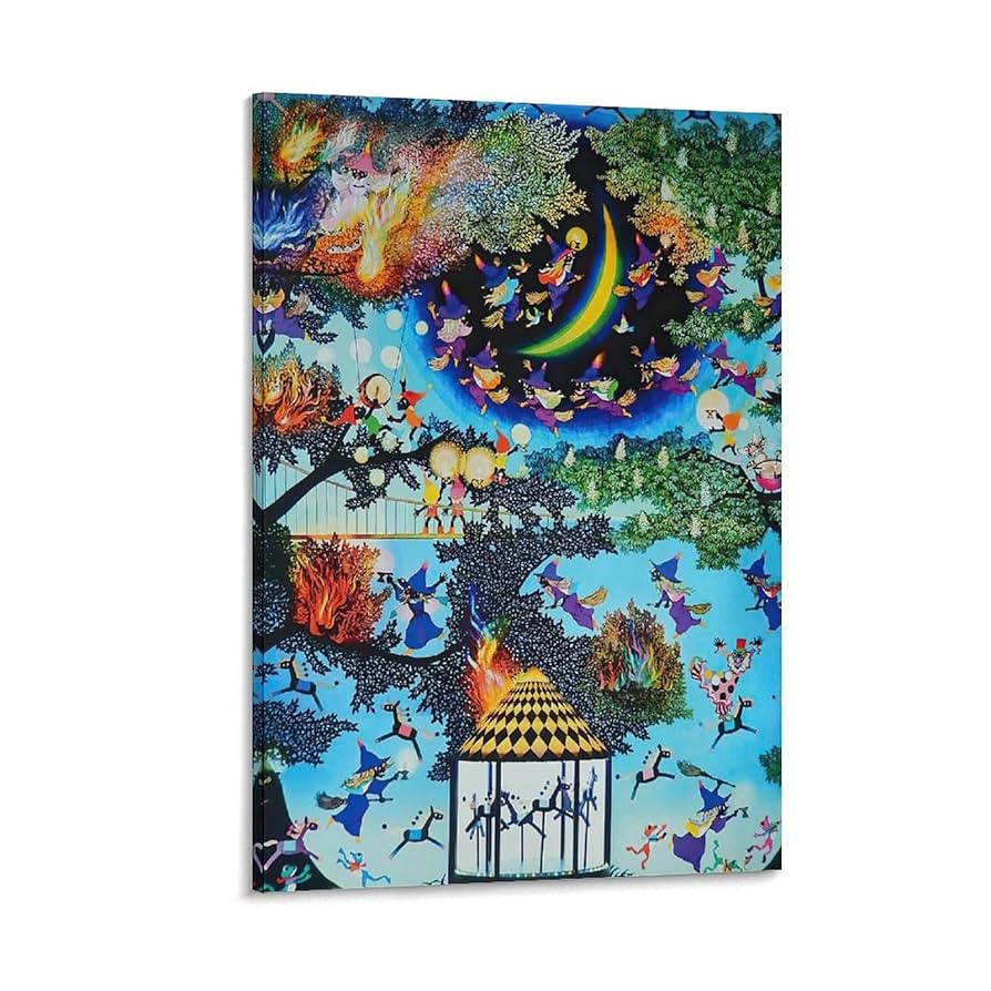 【月光】アート作品 Amazon.co.jp: 藤城清治『月光の響き』 つきのくさぐさ 絵画