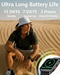 MorePro Fitness Tracker avec le rythme cardiaque 24/7 & Moniteur de pression artérielle, Oxygène sanguin & Sleep Tracker, montre intelligente avec compteur Step Calorie, IP68 Waterproof Activity Tracker pour les femmes hommes Android iOS