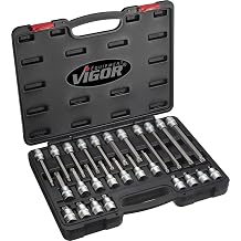 Vigor V1918 XZN Driver Bit Set 12.5mm 0.5" Plastic Case 26pcs