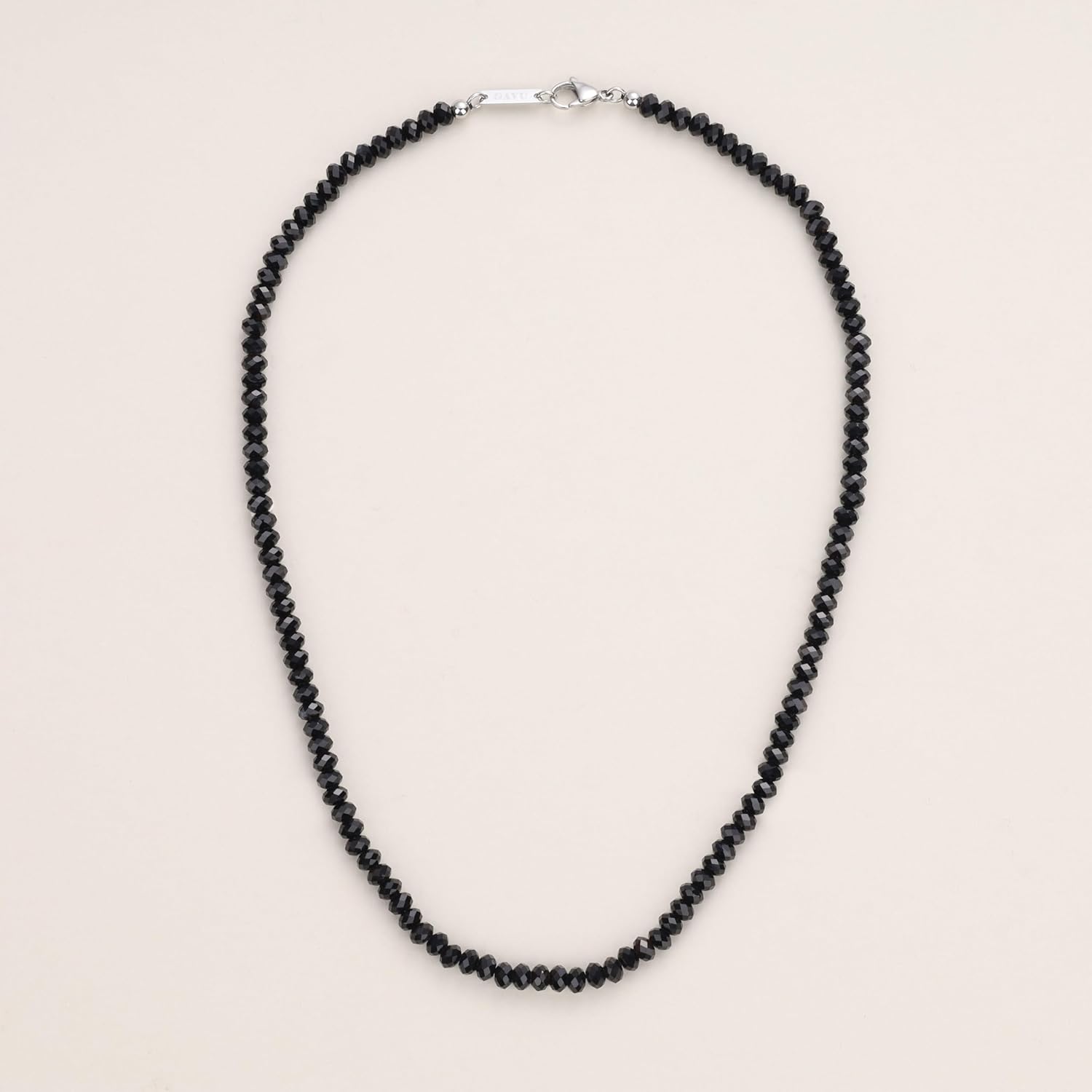 GAVU Men's Crystal Beaded Necklace, Brown Tiger Eye Necklace Black Onyx Necklace for Men - Image 6