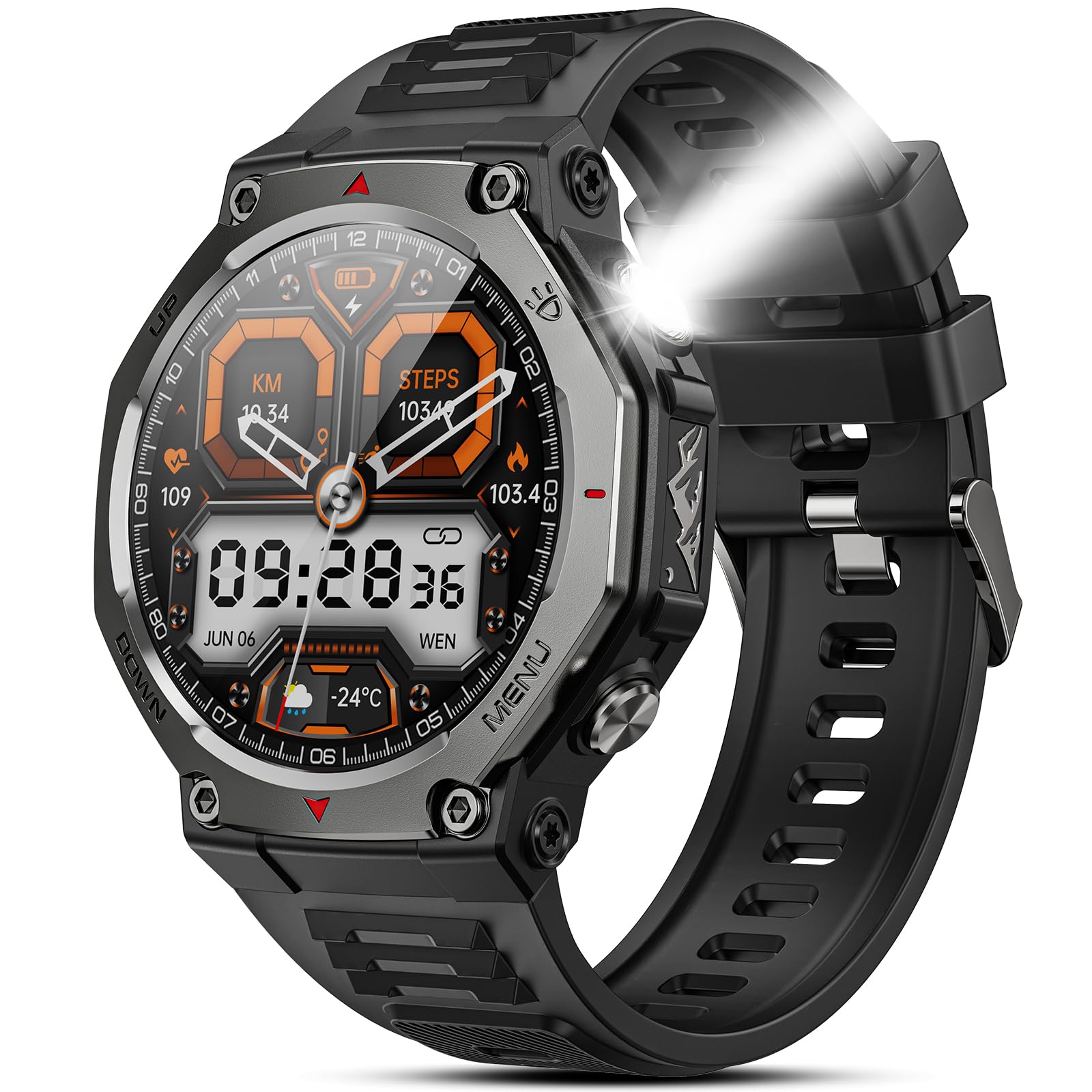 趣味・スポーツ・実用 Watch & accessory super collection Amazon | TIFOZEN スマートウォッチ 1.43インチ 丸型 AMOLED HD 高精細