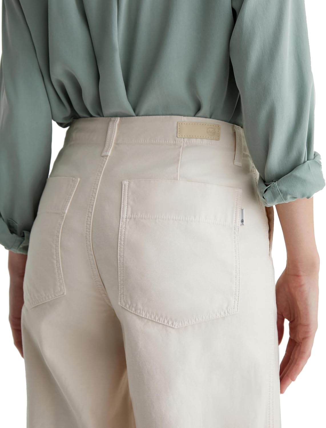 AG Womens Laurent Mid Rise Utility Wide Leg Pant - Image 6