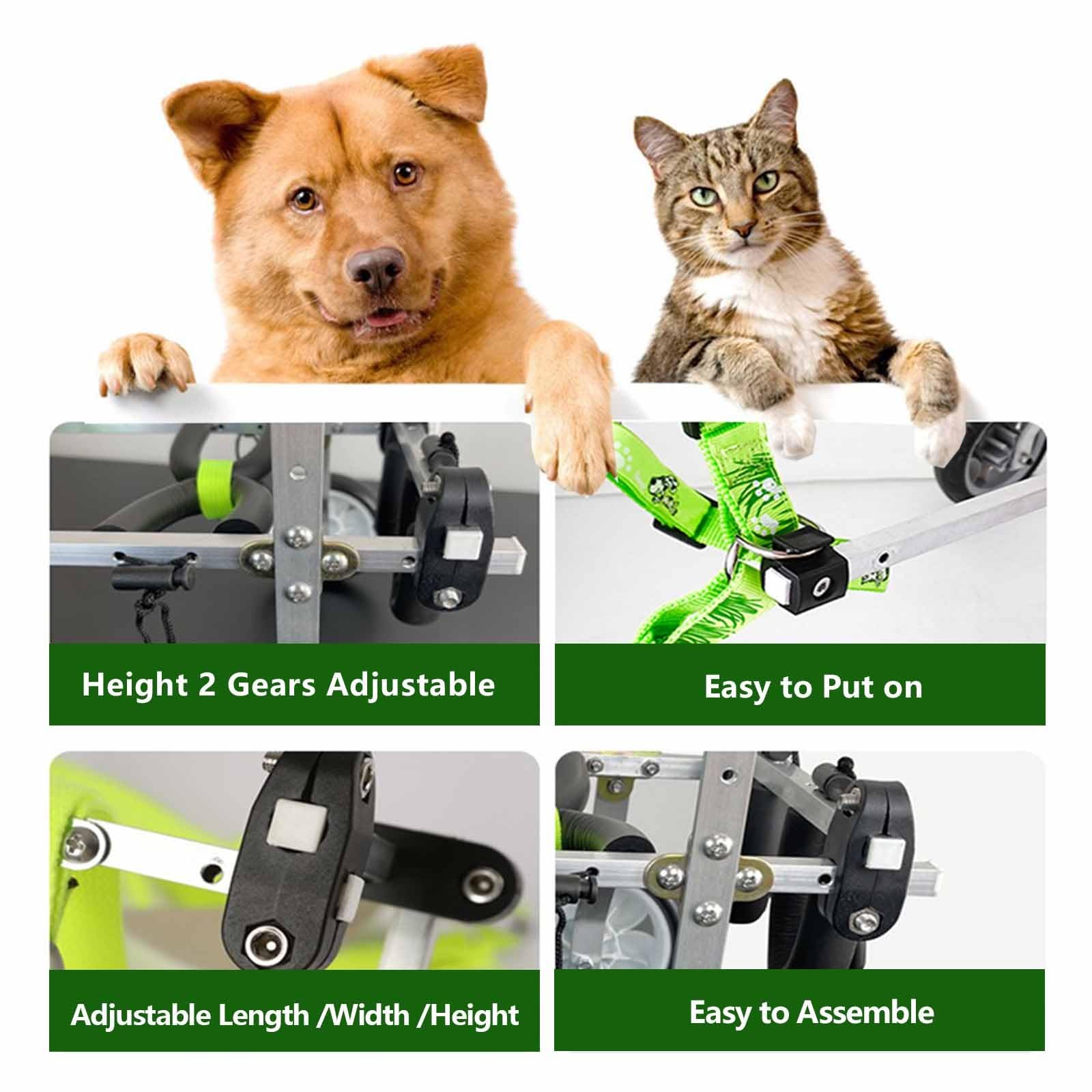 Amazon.co.jp: 調節可能なアルミ製犬用車いす - 障害のあるペットの