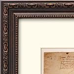 11x14 Cadre d'image classique ornée, avec tapis 8x10 pouces, Real Glass Protection