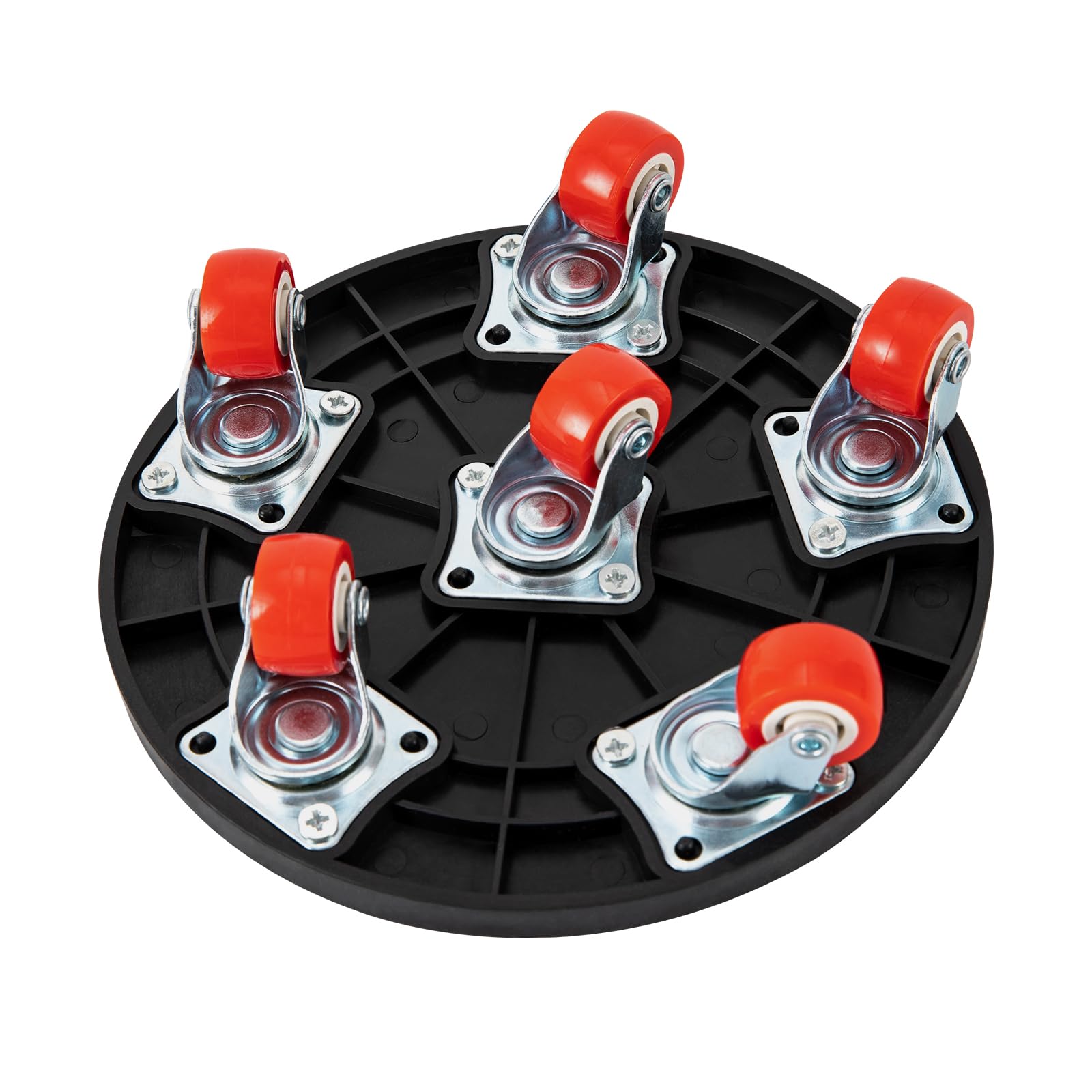 Lot de 4 Support à Roulettes de Transport Rondes pour Meubles - Charge Lourde - 500 kg - Avec Roulettes Rondes - Pour Charges Lourdes