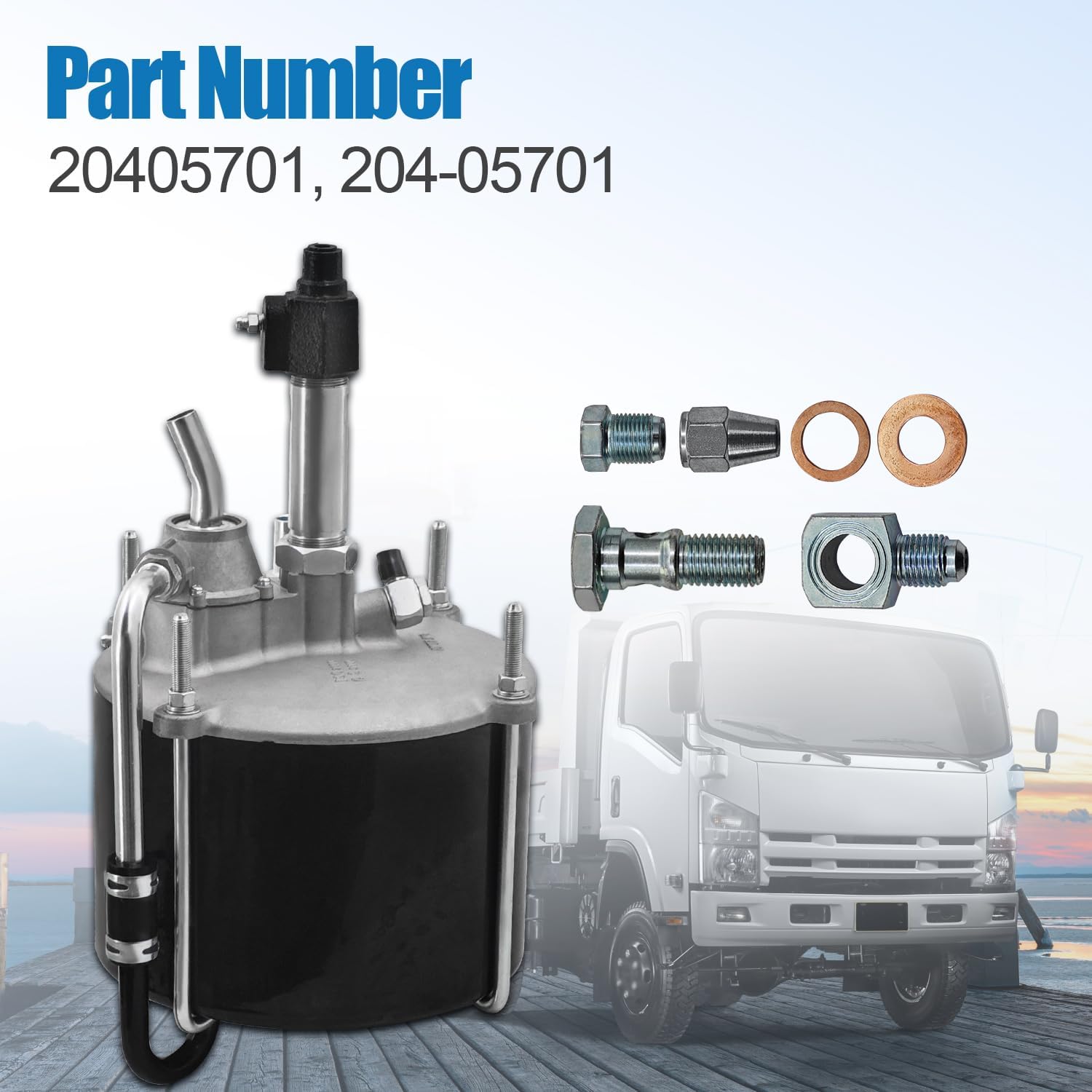 204-05701 Brake Booster Comaptible with Isuzu Truck D500 6BG1 replace# 20405701