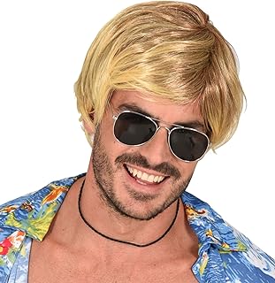W WIDMANN MILANO Party FashionW WIDMANN MILANO Party Fashion 02460 – Peruk surfar-pojke, blond, syntetiskt hår, strand, strandfest, temafest, karneval - Amazon Deal & Rabatt
