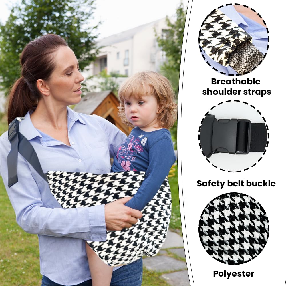 Baby Sling Carrier, BlackWhite - Image 3