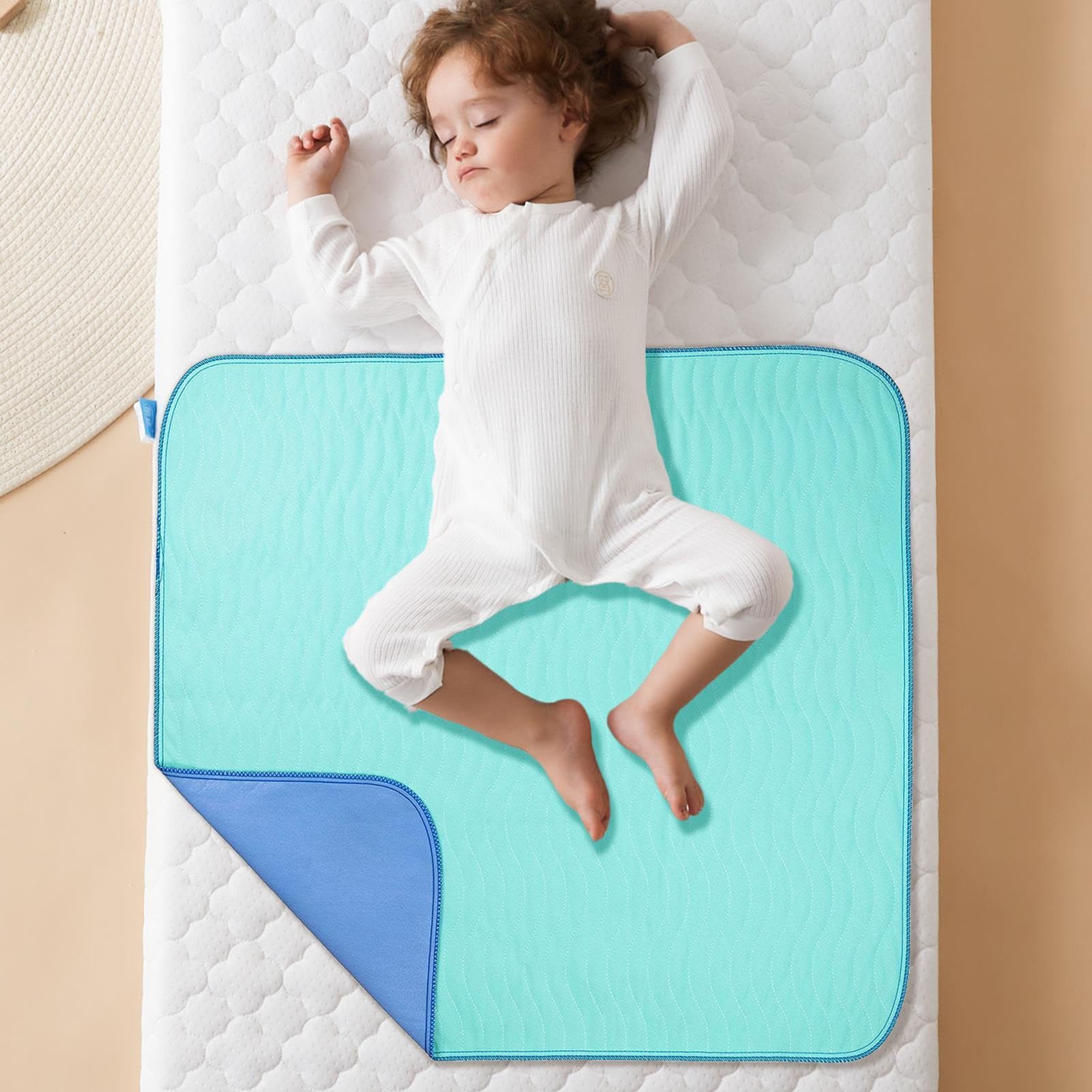 Waschbare Matratzenauflage | Wasserdichter Matratzenschoner | Wasserdichter Matratzenbezug, Waschbarer Polsterschutz, Inkontinenz-Bettpolster, Waschbarer Schutz, Bettnässpolster Für Kinder