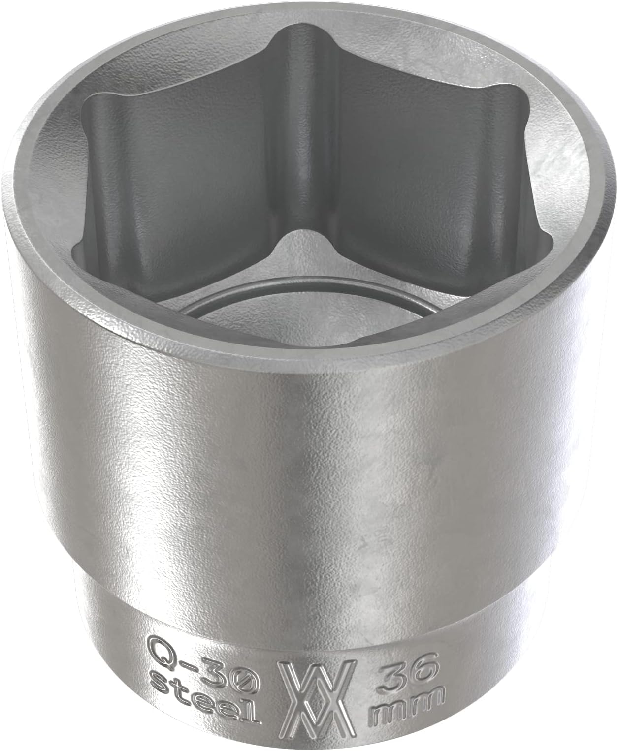 36mm Hexagon Socket Wrench Insert 1/2 inch Made of Chrome-Plated CV Steel I Hexagon Socket with 12.5mm (1/2") Drive from WIESEMANN 1893 I 80805