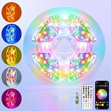 StarryEver 50FT 150 LEDs USB Fairy Lights Plug in, Multicolor + Warm White String Lights with Remote & APP Control, Music Sync & Timer, Twinkle Fairy Lights for Wedding Holiday Indoor Decoration