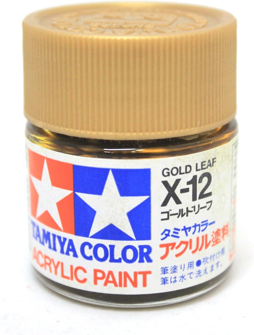 TAMIYA Acrylic X12 GlossGold Leaf TAM81012 Plastics Paint Acrylic