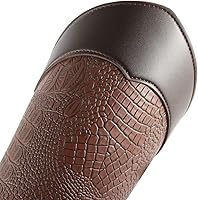 Vista 6 de HZMAN Leather Gauntlet Wristband Medieval Arm Armor Viking Arm Guards Bracers for Men Women