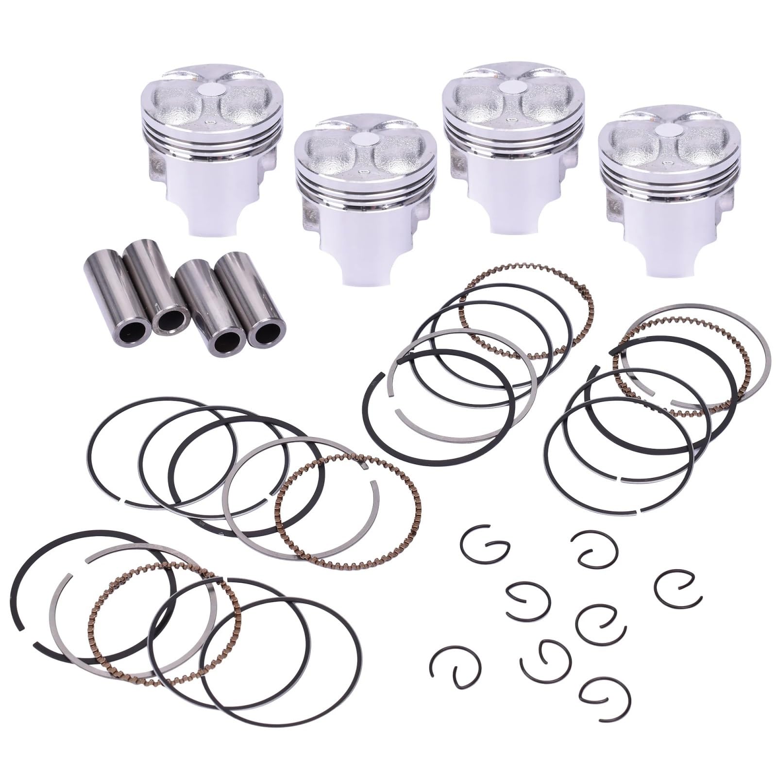 Compatible con Suzuki GSF250 Bandit 90-95 GSX250F 4 juegos de anillos de pistón de motocicleta de 49mm de diámetro