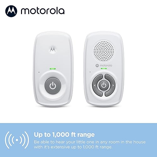Miniatura 3 de Motorola Nursery Solo audio para monitor de bebé, sin WiFi, AM21 de largo alcance con conexión privada, detección de llanto, control de volumen