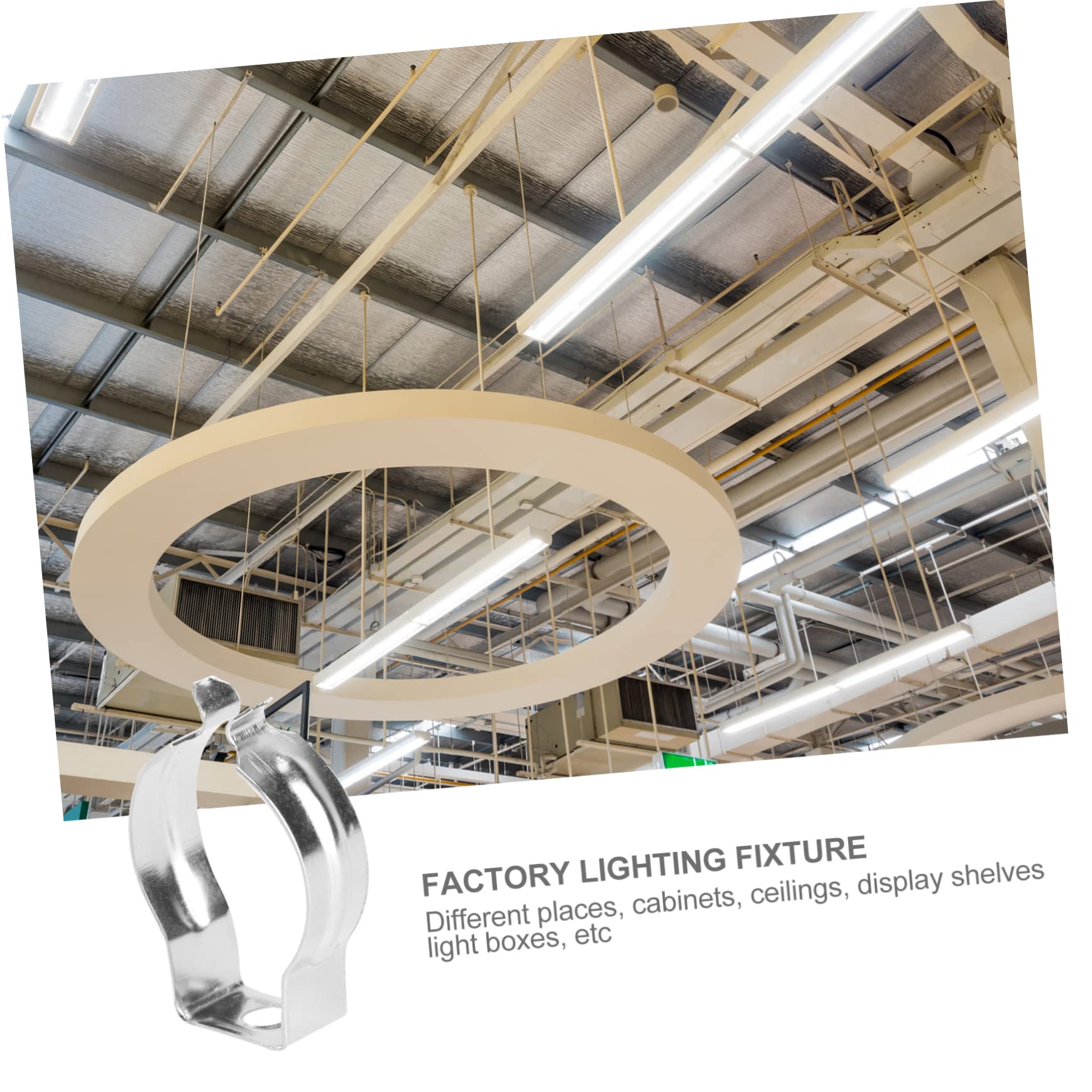 MECCANIXITY T8 U Clips Holder Bracket for LED Light Bulb Mounting MECCANIXITY T8 U Clips Holder Bracket for LED Light Bulb Mounting