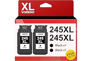 245XL Black Ink Cartridge High Capacity Ink Multi Pack for Canon 245XL...