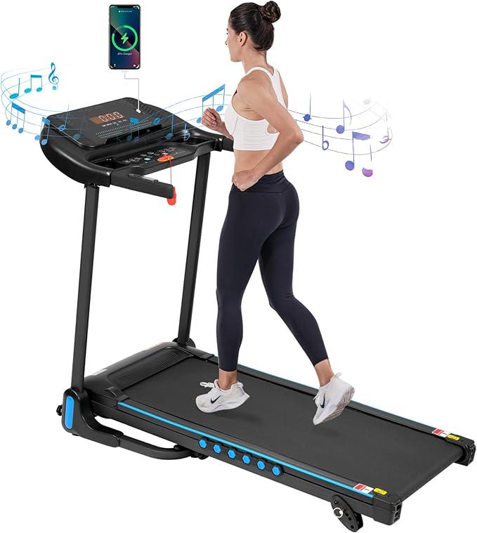 Caminadora Japovker 3.0 HP Plegable Hidráulica, 350 lbs, Bluetooth miniatura 2