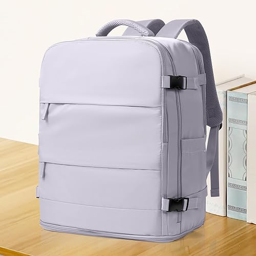 Miniatura 540 de coowoz Mochila de viaje grande para mujeres y hombres,Mochila de transporte,Mochila de senderismo impermeable para deportes al aire libre, Azul, 45