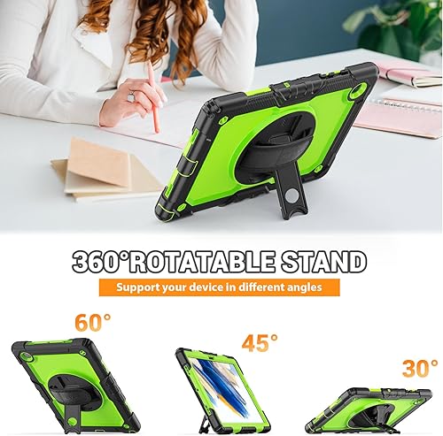 Miniatura 4 de SEYMAC Funda para Samsung Galaxy Tab A8 de 10.5 pulgadas (SM-X200X205X207), funda protectora resistente de cuerpo completo a prueba de golpes con