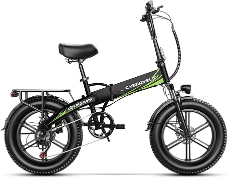 Folding Electric Bike, Removable Large Capacity Battery Ebike,Fat Tire Adult E-Bik,Long Range, Long-lasting Ebike