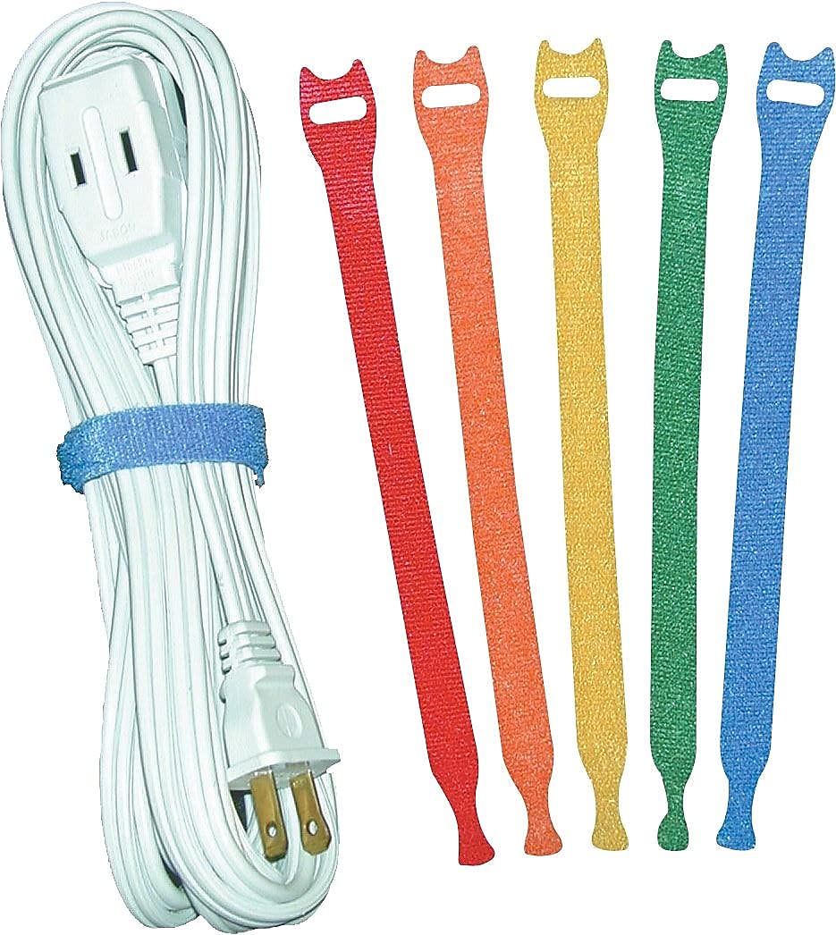 Velcro 906489 Velcro Fasteners 1/2-Inch x8-Inch Straps Assorted Colors
