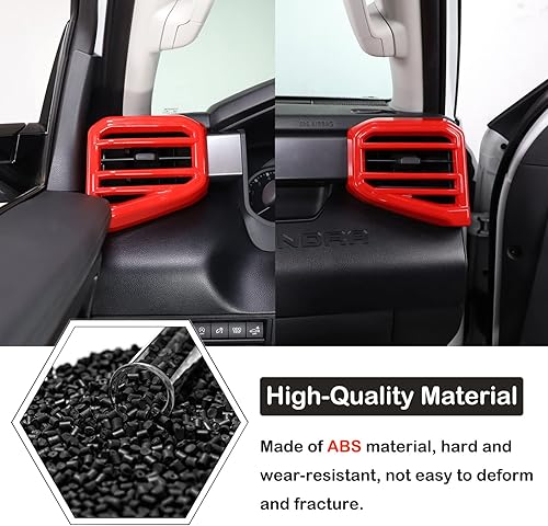 Vista 158 de Cubierta de salida de aire lateral para consola central de automóvil, compatible con Toyota Tundra 2022+ Sequoia 2023+ cubierta de panel de aire