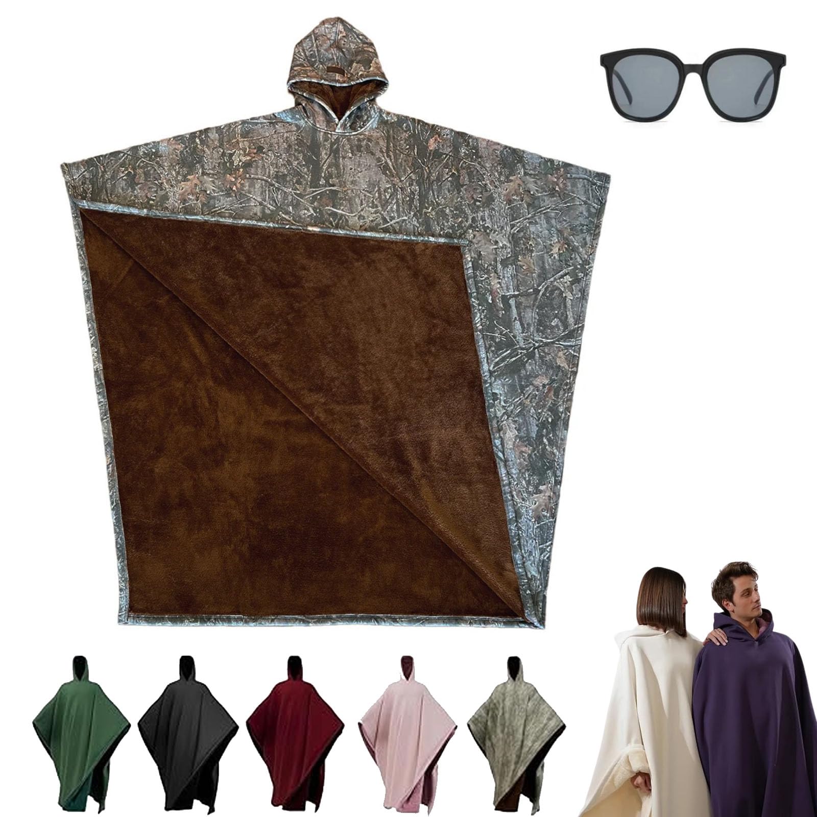 Yagerod 2025 Arcane Hoodie, Loose Blanket Hoodie, Weighted Cloak Hoodie, Oversized Long Sleeve Sweatshirt, Calming Cloak Hoodie Weighted Mens (E)