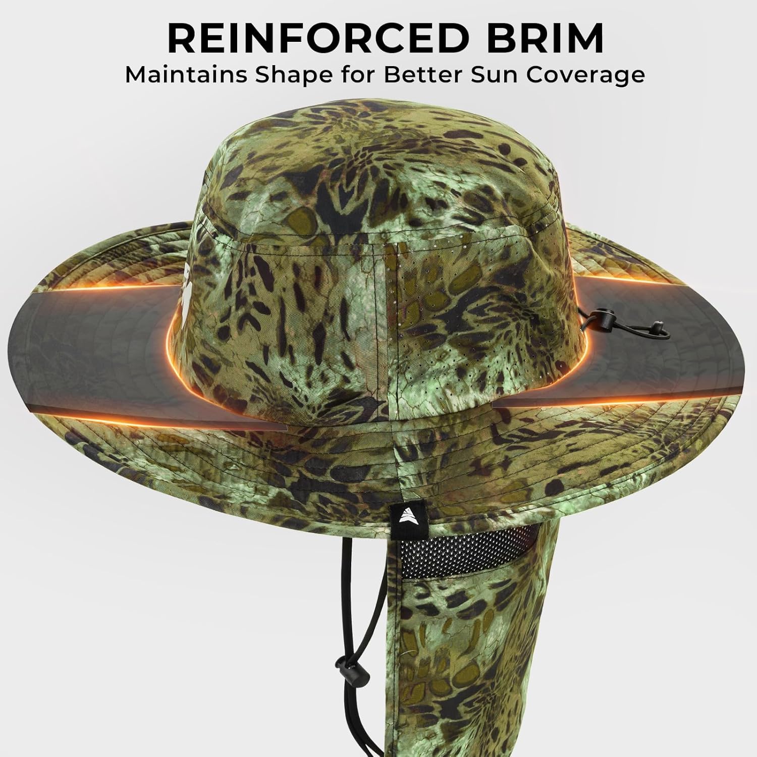 KastKing UPF 50 Boonie Hat Fishing Hat with Removable Neck Flap Sun Hats for Men - Image 4