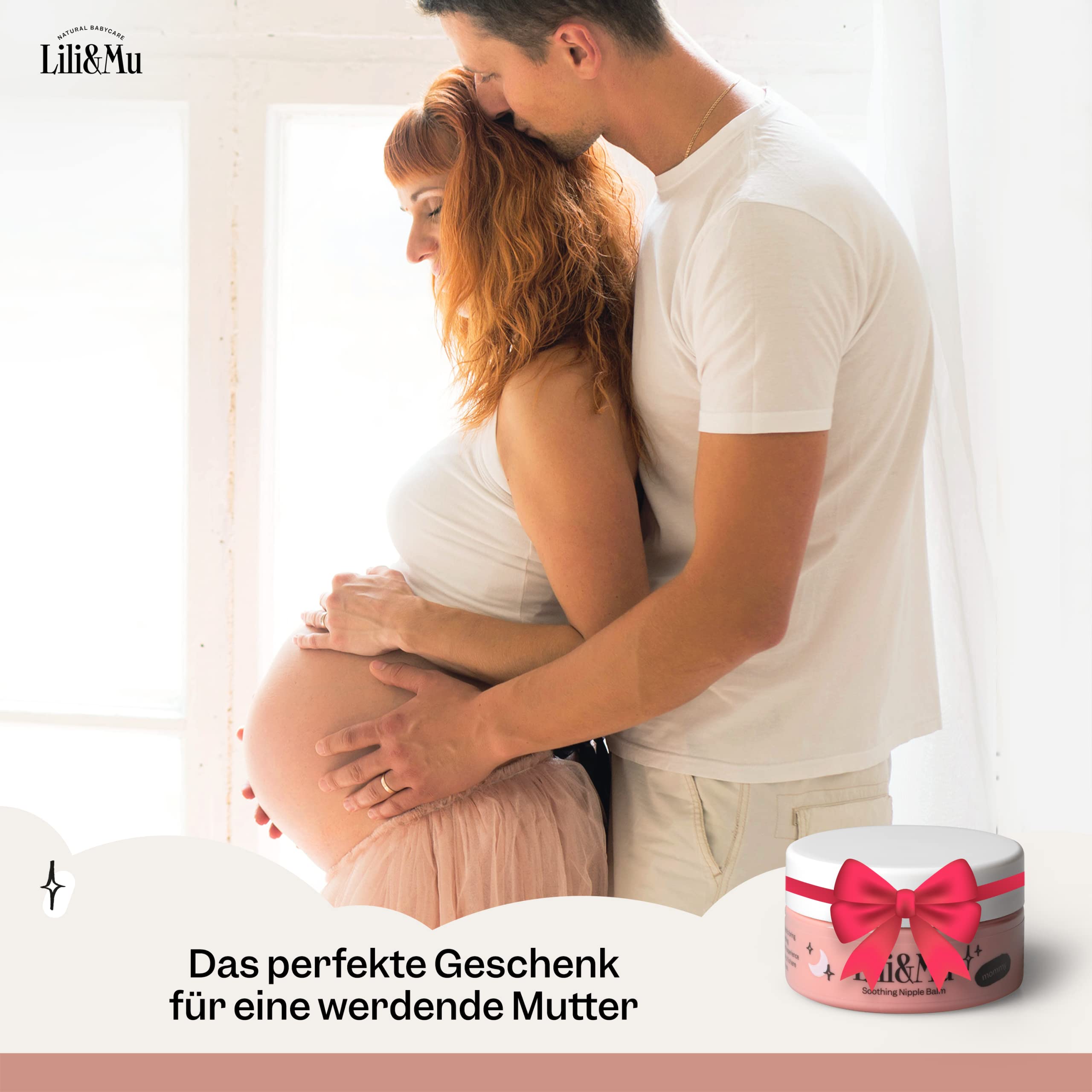 Lili&Mu Bálsamo para Pezones para Lactancia Materna 25 ml | Cremas para Pezones sin Lanolina Previene la sequedad y el agrietamiento Pezón | Crema Anti Grietas Lactancia Natural