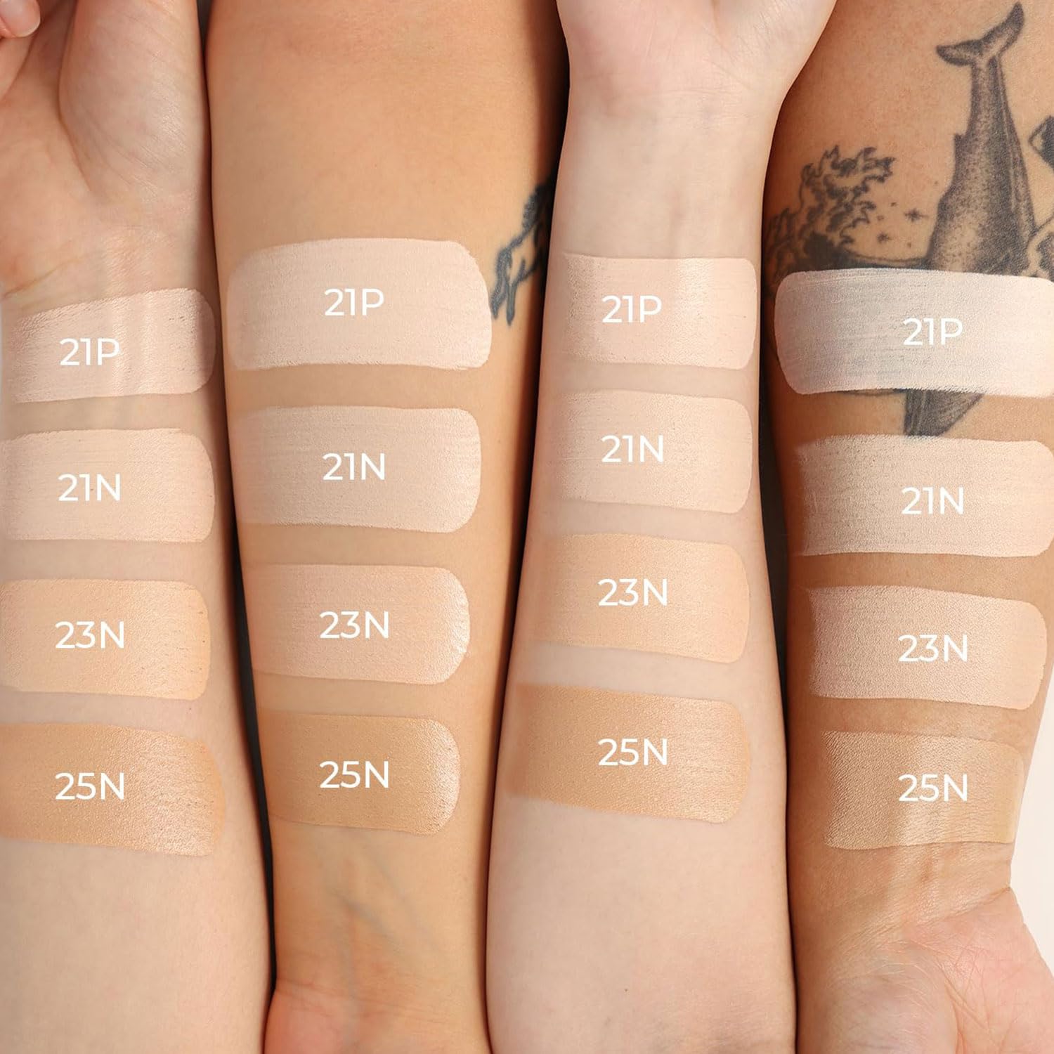 Natural Cover Glow Cushion Foundation | Satin Radiant Finish | Korean Foundation Makeup | Long-Lasting Natural Coverage | for All Skin Types 0.42 oz. (23N Natural Beige)