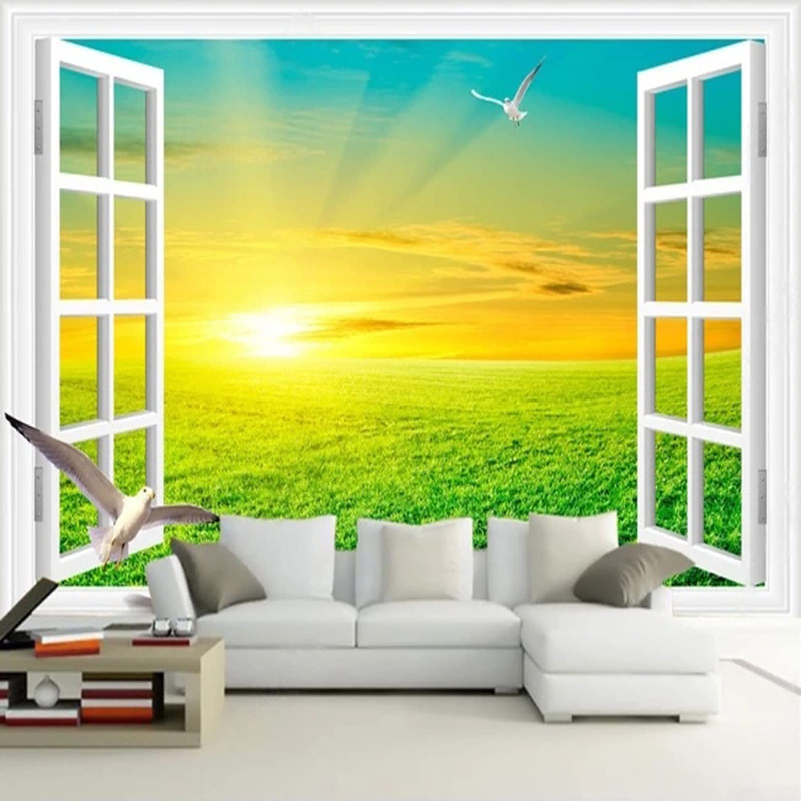 Papier Peint 3D Nature Wilderness Sunrise Fresque Murale Salon 250x175 cm