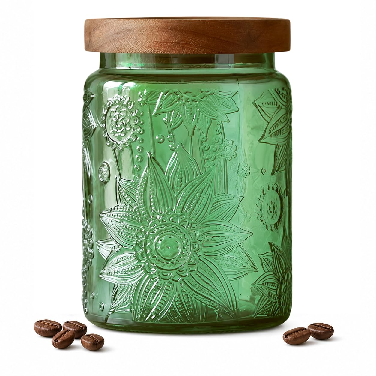 ANSQU Vintage 23.7oz Glass Storage Jar