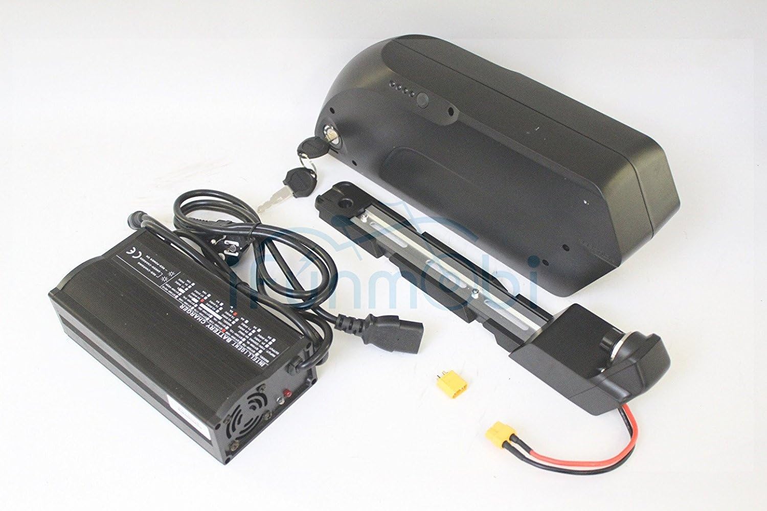 48V 14.5AH Japan 18650 Cell Down Tube TIGER SHARK Li-ion Battery With BMS Board 5A Charger For Ebike