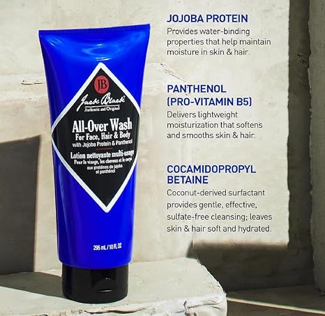Jack Black Body & Hair Cleanser Mens Body Wash, Mens Shampoo, Skin Care, Hair Care, Body Wash Men, SulfateFree