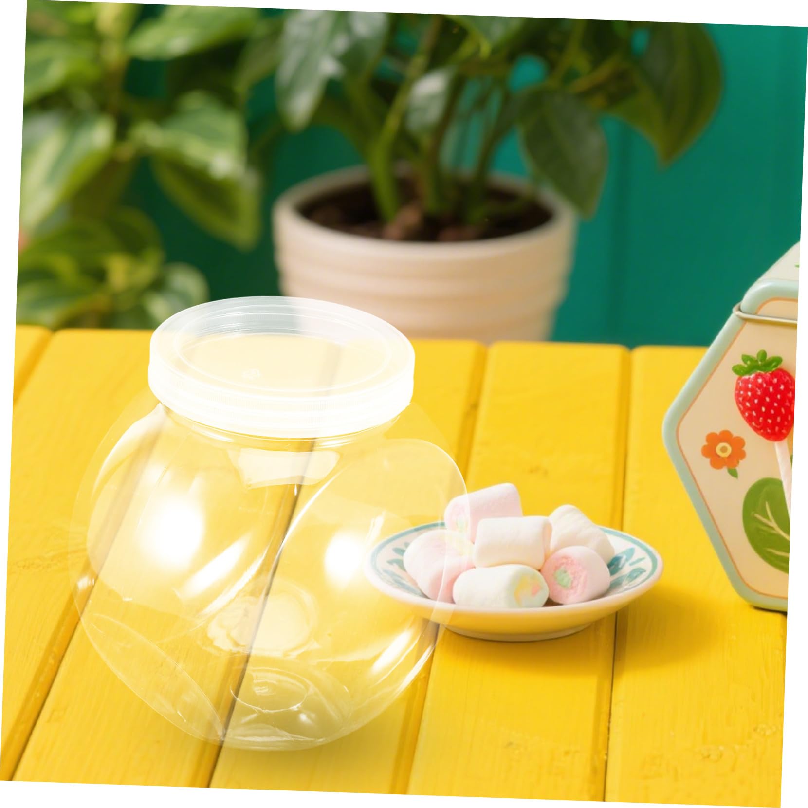 Alipis Lot De 4 Bocaux De Rangement Transparents Pour Aliments Secs Biscuits Bonbons Cuisine