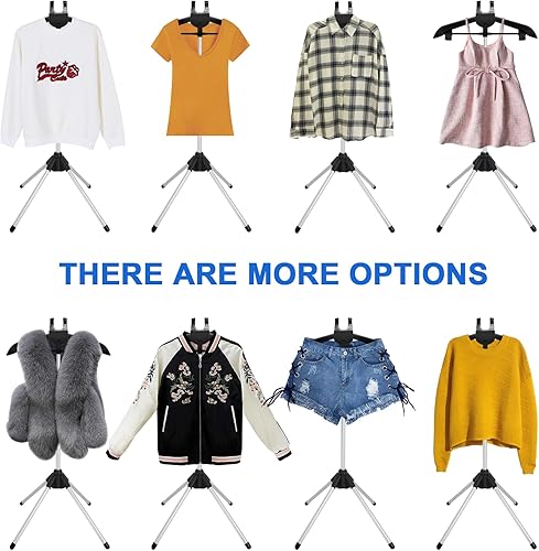 Miniatura 2 de BShome Exhibidor Ajustable de Camisetas para Adultos para Vendedores, Soporte de Exhibición de Camisetas de 32-63 pulgadas, Exhibidor Portátil