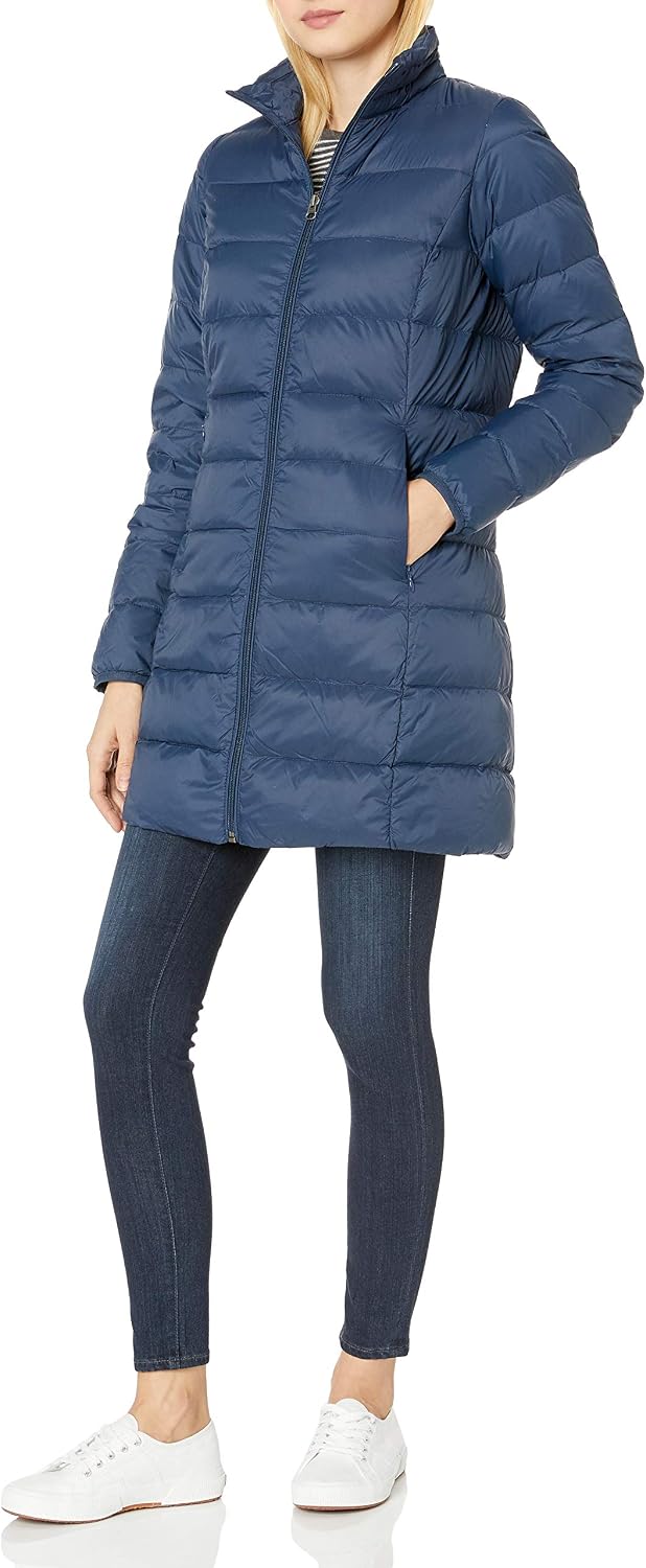 Amazon Essentials Women's Lightweight Water-Resistant Packable Down Coat