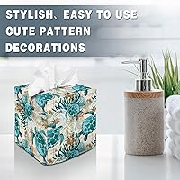 Vista 86 de Tissue Box Cover Square Decorative Tissue Box Holder Cute Funny Cube Tissue Case Cover-Alpaca Tissue Box Cover