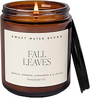 Vista 16 de Sweet Water Decor Hello Fall - Velas de soja – Vela de otoño con aroma de sidra caliente, canela, clavo de olor y nuez moscada para el hogar – Vela