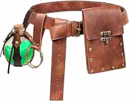 Renaissance Belt Pouch Set - Medieval Coin Purse With Detachable Belt For Costumes
